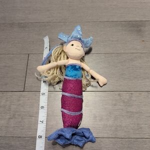 Colorful Mermaid Plush Toy The Manhattan Toy Company Vintage Knit Hair